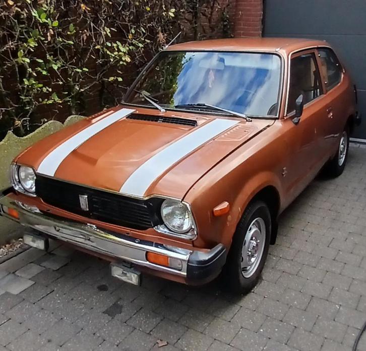 Honda civic 1979, Auto's, Oldtimers, Particulier, Lederen bekleding, Metaalkleur, Mistlampen, Radio, Honda, Benzine, Berline, Automaat