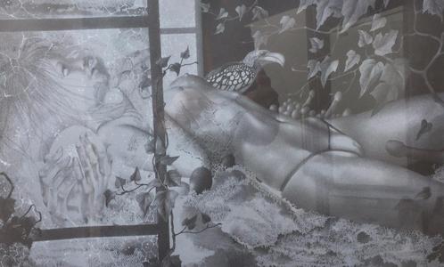 Erotische grafiek, Raymond Bertrand, jaren '70, Antiek en Kunst, Kunst | Litho's en Zeefdrukken, Ophalen of Verzenden