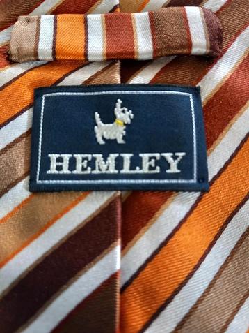 Stropdas - hemley - 100% zijde - nieuw -> 12€ beschikbaar voor biedingen