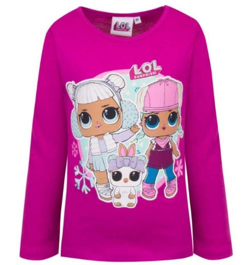 LOL Surprise Longsleeve Violet - Maat 98 - 104 - AANBIEDING, Kinderen en Baby's, Kinderkleding | Maat 104, Nieuw, Meisje, Shirt of Longsleeve