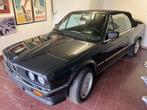 BMW E30 320i cabriolet 1990, Autos, Cuir, Noir, Propulsion arrière, Achat