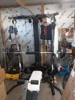 Power rack gym verzetbare cable machine benchpress squatrack, Ophalen, Benen, Krachtstation, Zo goed als nieuw