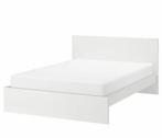 Ikea MALM bed + matras, Huis en Inrichting, Ophalen, Zo goed als nieuw, Wit