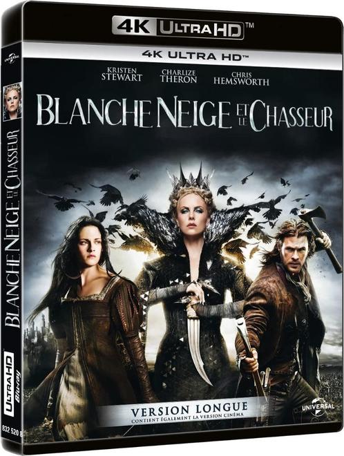 Blanche-neige et le chasseur 4k - bluray neuf/cello, CD & DVD, Blu-ray, Neuf, dans son emballage, Science-Fiction et Fantasy, Enlèvement ou Envoi