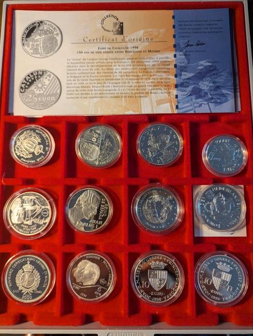 collection Euro en argent, Postzegels en Munten, Penningen en Medailles, Zilver, Ophalen