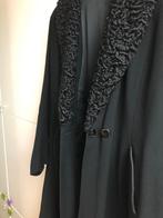 Manteau noir vintage avec col Astrakan - moyen, Comme neuf, Enlèvement