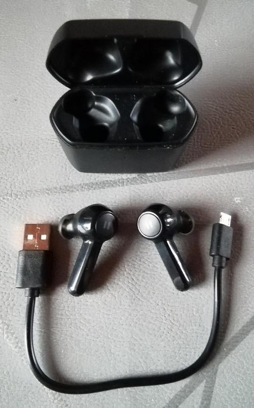 Oplaadbare Crystalsound oordopjes met een batterijduur van 4, Telecommunicatie, Mobiele telefoons | Oordopjes, Zo goed als nieuw