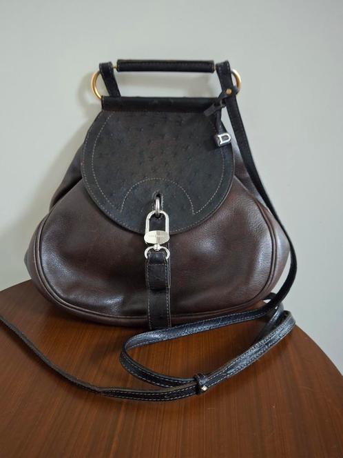 Elegante, unieke tas "Delvaux" model "Cerceau Autruche", Handtassen en Accessoires, Tassen | Rugtassen, Gebruikt, Ophalen