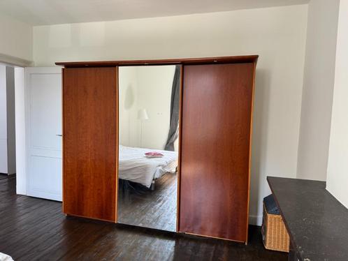 3Deurs Kleerkast in kerselaar, Huis en Inrichting, Kasten | Kleerkasten, Gebruikt, 200 cm of meer, 200 cm of meer, 50 tot 75 cm