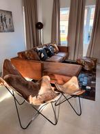 Zetel met kussen en stoelen!, Huis en Inrichting, Ophalen, Zo goed als nieuw, Leer