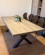 Grote houten eettafel - 220cm, Huis en Inrichting, Tafels | Eettafels, Ophalen, 100 tot 150 cm, 200 cm of meer, Zo goed als nieuw