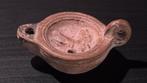 Oude Romeinse terracotta olielamp, Antiek en Kunst, Antiek | Keramiek en Aardewerk, Ophalen of Verzenden