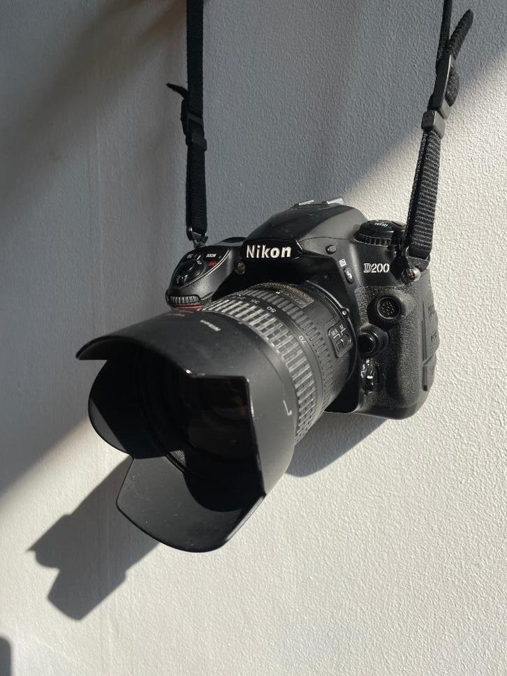 Nikon D200 + AF-S Nikkor 18-70mm lens, Audio, Tv en Foto, Fotocamera's Digitaal, Gebruikt, Spiegelreflex, Nikon, 4 t/m 7 keer