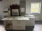 Moderne keukenkasten - keuken reeds gedemonteerd, Ophalen, Zo goed als nieuw, Wit, Hoekkeuken