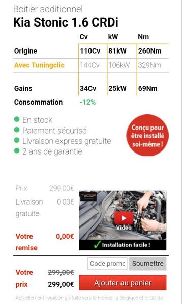 Boîtier pour kia Stonic  beschikbaar voor biedingen