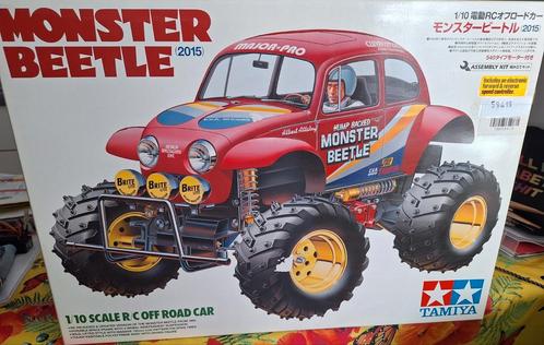 Splinternieuwe Tamiya Monster Beetle 2015, Nu slechts 140€, Hobby en Vrije tijd, Modelbouw | Radiografisch | Auto's, Nieuw, Auto offroad