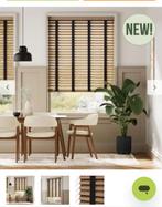 Pvc lamellen met houtstructuur, Huis en Inrichting, Stoffering | Gordijnen en Lamellen, Ophalen, 100 tot 150 cm, Bruin, 100 tot 150 cm