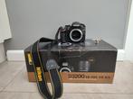 Nikon D3200 body met accessoires (kijk beschrijving), Ophalen, Gebruikt