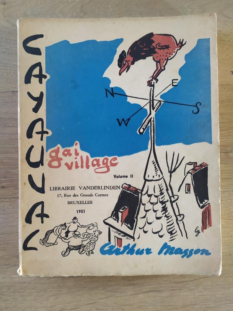 Cayauval gai village vol Il Arthur Masson 1951, Ophalen of Verzenden, België