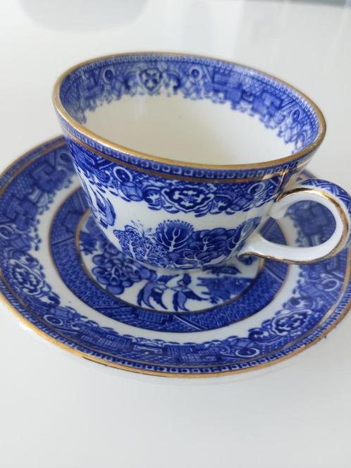 Antiek, blauw Washington Old Willow  tea set, Antiek en Kunst, Antiek | Servies los, Ophalen of Verzenden