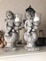2 anges bougeoirs, Maison & Meubles, Utilisé