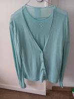 Blouse + pull Armani, Blauw, Nieuw, Maat 36 (S), Ophalen