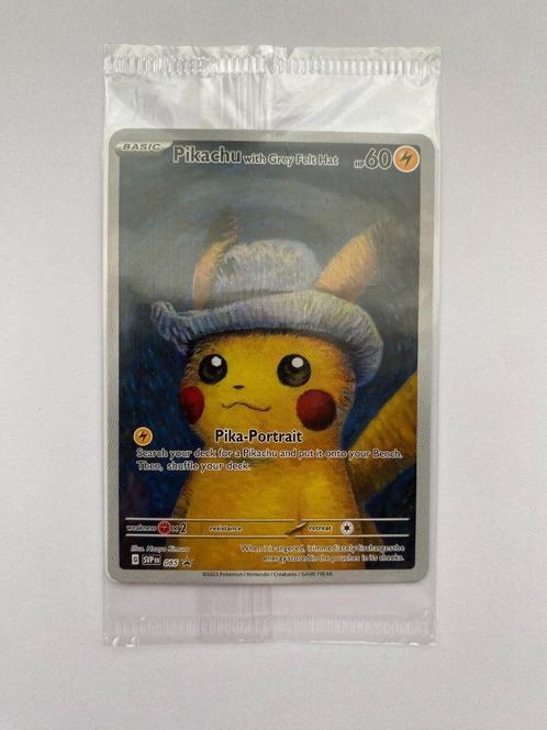 Pokemon x Van Gogh: Pikachu with Grey Felt Hat SVP 085 Promo, Verzamelen, Speelkaarten, Jokers en Kwartetten, Nieuw, Speelkaart(en)