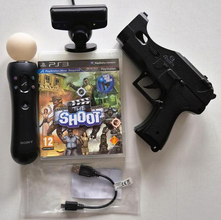 PS3 Playstation Move The Shooter Set €49,95 EUR, Games en Spelcomputers, Games | Sony PlayStation 3, Zo goed als nieuw, Shooter