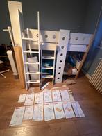 2 Lits FLEXA (blanc + bouleau), Huis en Inrichting, Slaapkamer | Stapelbedden en Hoogslapers, Ophalen, 90 cm, 210 cm, 160 tot 180 cm