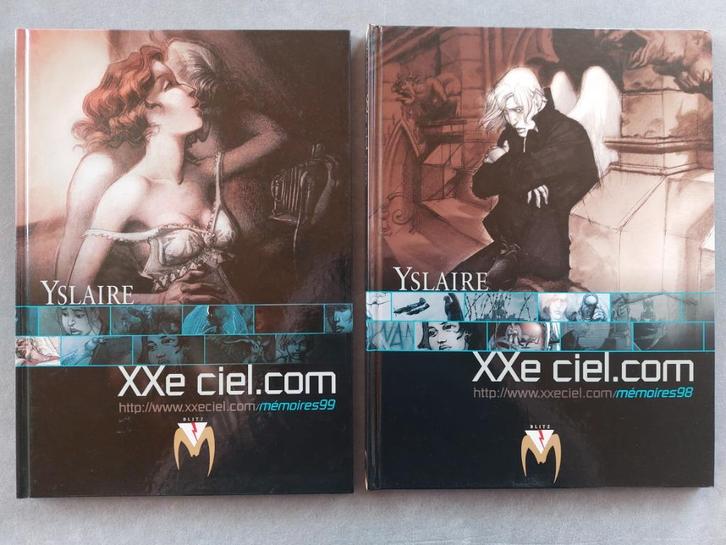 Yslaire XXe ciel dot com 2 delen mémoires 98 en 99 2000, Boeken, Stripverhalen, Zo goed als nieuw, Ophalen of Verzenden
