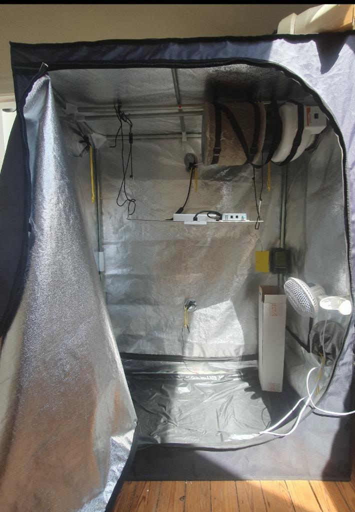 Tent + lamp en toebehoren, Tuin en Terras, Kweekspullen, Zo goed als nieuw, Ophalen