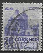 Mexico 1950/1952 - Yvert 631 - Kathedraal Puebla  (ST), Affranchi, Envoi