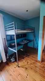Lit mezzanine avec bureau Ikea, Huis en Inrichting, Slaapkamer | Stapelbedden en Hoogslapers, Ophalen, Hoogslaper, Eenpersoons