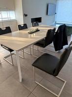 Eettafel 6stoelen en salontafel, Huis en Inrichting, Tafels | Eettafels, Ophalen, Zo goed als nieuw