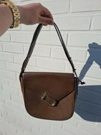 Vintage Delvaux handtas Orphé, Gebruikt, Bruin, Leer, Ophalen