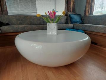 Table basse blanche diamètre 1 mètre, Enlèvement, Utilisé
