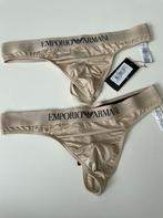 Emporio Armani Microfiber Thong, Beige, Slip, Emporio Armani, Verzenden