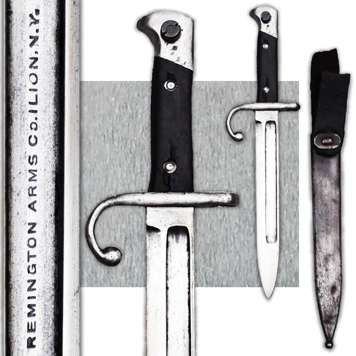 ZELDZAME BAIONETTE BUS REMINGTON ARMS CO ILION N-Y ORIGINEEL, Verzamelen, Militaria | Tweede Wereldoorlog, Landmacht, Zwaard of Sabel