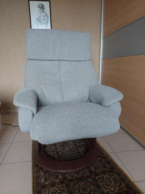 2 relaxzetels elektrisch, Maison & Meubles, Fauteuils, Comme neuf, Bois, Tissus, Enlèvement