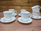 sierlijk servies met dubbele blauwe lijn Arcopal, Huis en Inrichting, Keuken | Servies, Ophalen of Verzenden, Zo goed als nieuw
