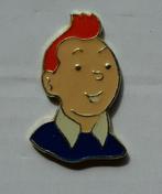 Pin's buste Tintin no Corner Coinderoux, Collections, Comme neuf, Autres sujets/thèmes, Enlèvement, Insigne ou Pin's
