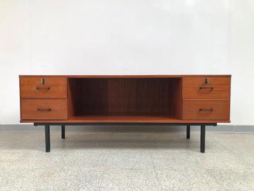 Vintage mid-century dressoir/lowboard 1960's, Huis en Inrichting, Ophalen, Gebruikt, 150 tot 200 cm, Vintage