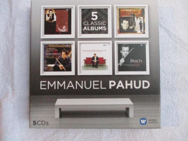De beroemde fluitist Emmanuel Pahud, boxset van 5 cd's, Cd's en Dvd's, Cd's | Klassiek, Zo goed als nieuw, Orkest of Ballet, Classicisme