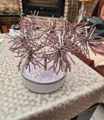 Paarse handgemaakte Bonsaiboom/ plant uit kralen, Tuin en Terras, Ophalen of Verzenden