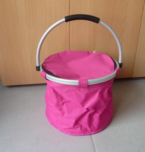 Fuchsia ronde cilinder picknick tas zak, Handtassen en Accessoires, Tassen | Damestassen, Wit, Ophalen of Verzenden
