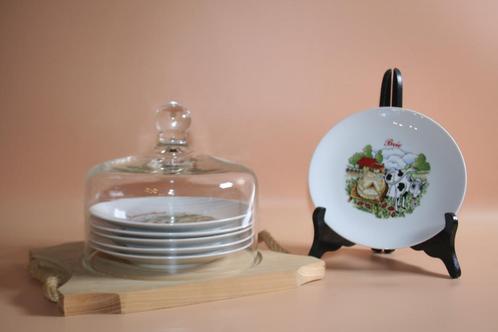 kaasplank met 6 bordjes, Huis en Inrichting, Keuken | Servies, Ophalen of Verzenden