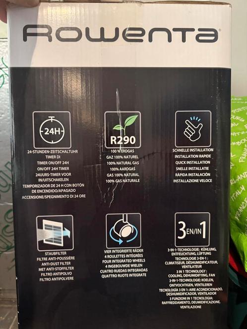 Rowenta Turbo Cool, Elektronische apparatuur, Airco's, Zo goed als nieuw, Mobiele airco, Koelen en Ontvochtigen, Afstandsbediening