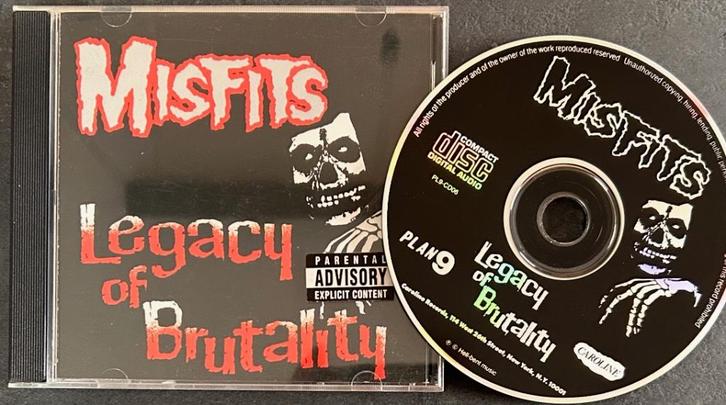 MISFITS - Legacy of brutality ( CD ), Cd's en Dvd's, Cd's | Rock, Zo goed als nieuw, Poprock, Verzenden
