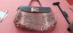 Lederen handtas 36cm breedte 23cm hoogte genuine leather bor, Ophalen of Verzenden, Zo goed als nieuw, Overige kleuren, Handtas