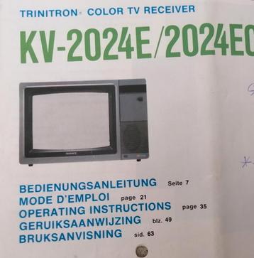 TV Sony vintage color 1979 